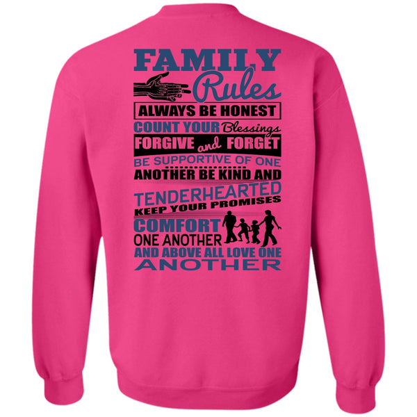 I Love Papa T Shirt, Family Rules Sweatshirt