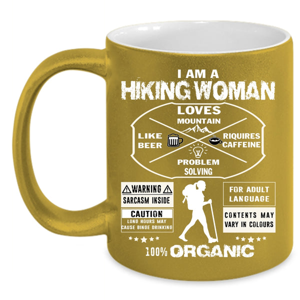 I Am A Hiking Woman Coffee Mug, Pretty Daughter Coffee Cup
