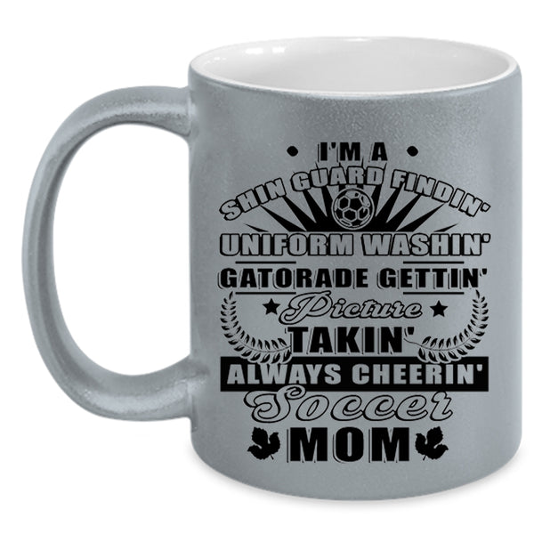 Best Gift For Soccer Mom Coffee Mug, I'm A Soccer Mom Accent Mug
