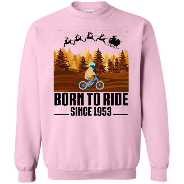 Biker Merry Christmas T Shirt, Born To Ride Since 1953 Sweatshirt