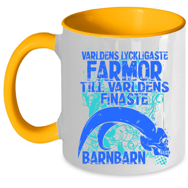 Cool Grandmas Coffee Mug, Varldens Lyckligaste Farmor Accent Mug