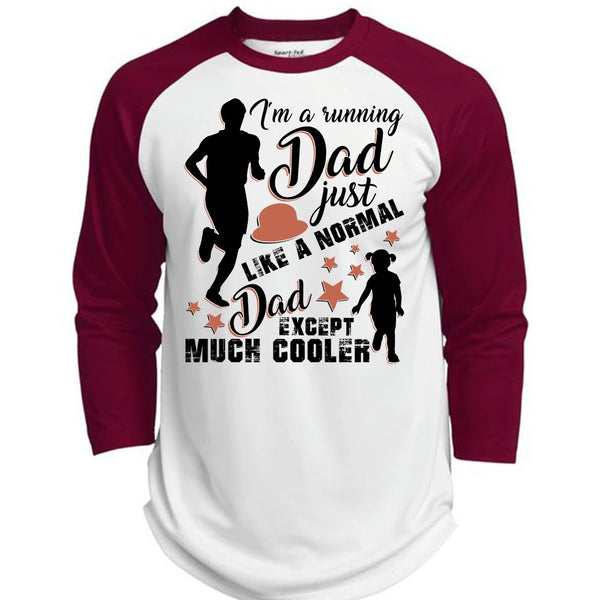 I'm A Running Dad T Shirt, I Love Running T Shirt, Awesome T-Shirts  (Polyester Game Baseball Jersey)