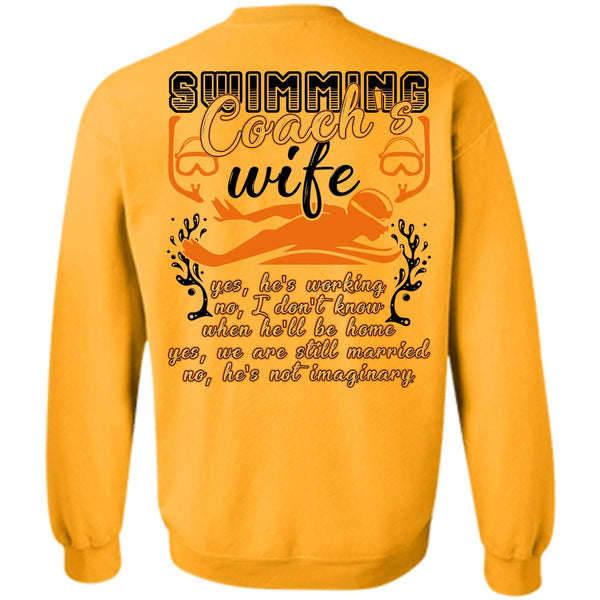 I Love Swimming T Shirt, Swimming Coach's Wife Sweatshirt