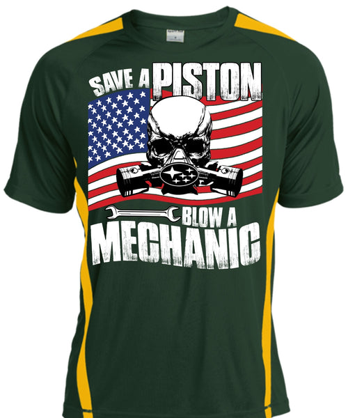 Save A Piston Blow A Mechanic T Shirt, I Love Mechanic T Shirt, Cool Shirt