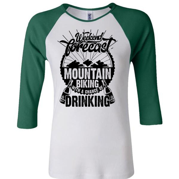 Weekend Forecast Mountain Biking T Shirt, I Love Hiking T Shirt, Awesome T-Shirts