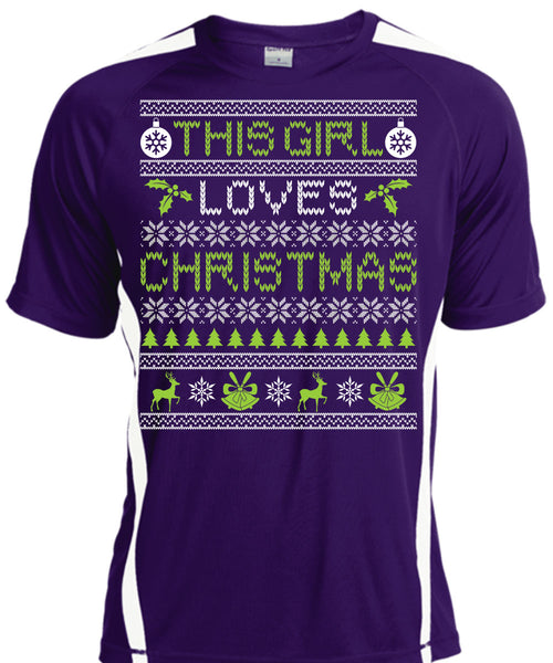 This Girl Loves Christmas T Shirt, Funny Winter T Shirt, Cool Shirt