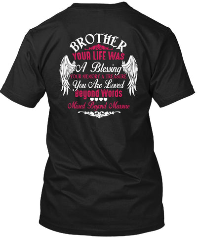 A black t-shirt with the shopify logo
