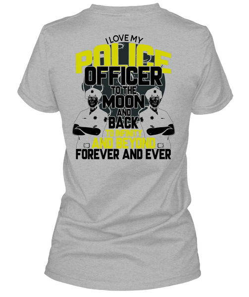 I Love My Police Officer T Shirt, I Love Police T Shirt