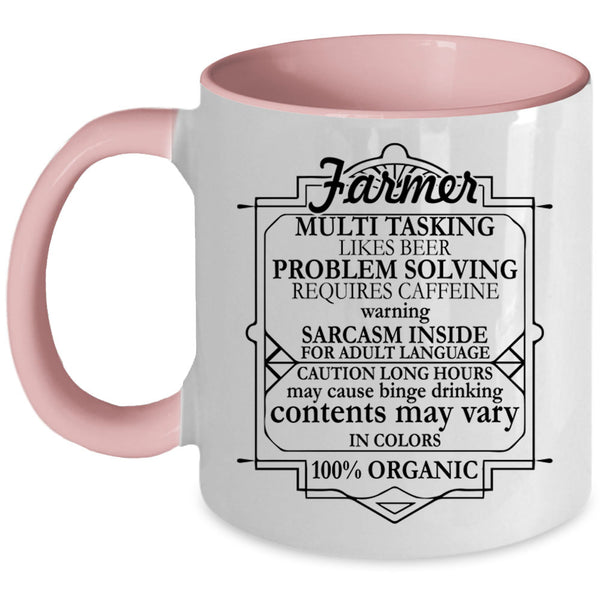 Awesome Gift For Farmer Coffee Mug, Farmer Accent Mug