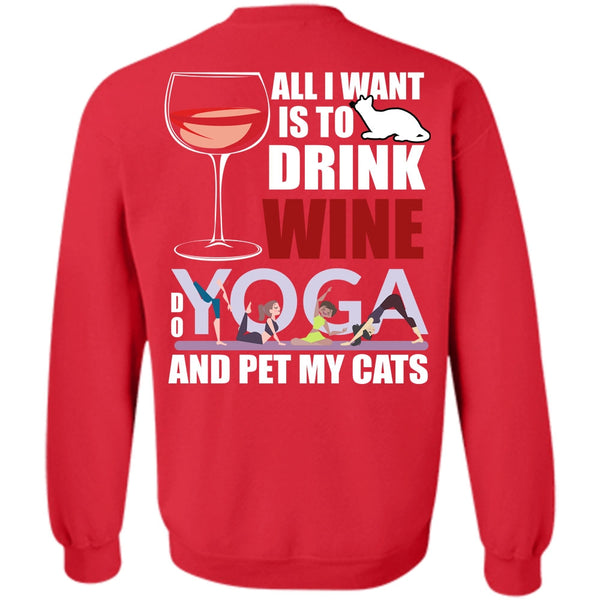 Yoga And Pet My Cats T Shirt, I Love Yoga Sweatshirt