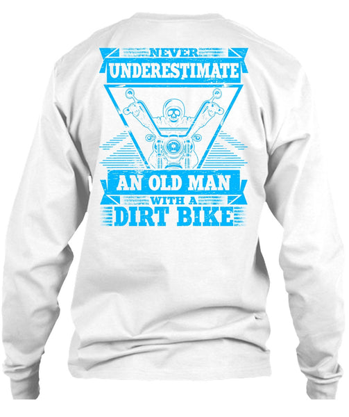 Old Man With A Dirt Bike T Shirt, I Love Biking T Shirt