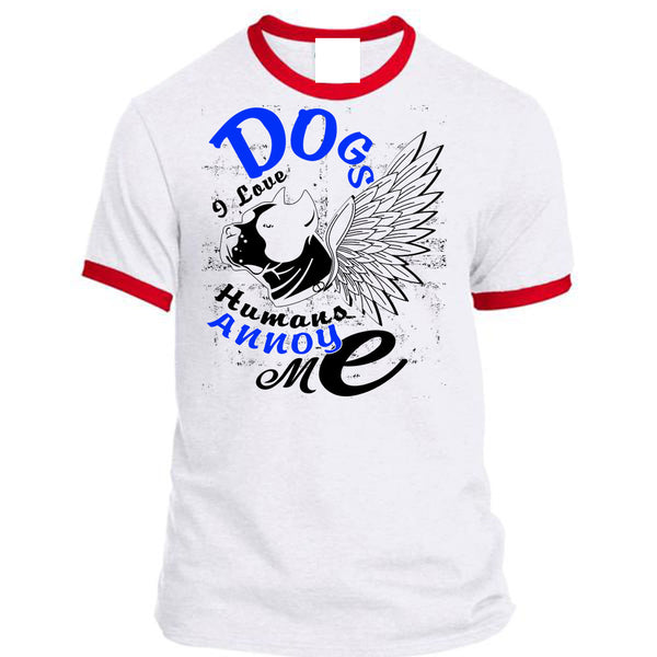 Dog I Love Humans Annoy Me T Shirt, I Love My Dog T Shirt, Awesome T-Shirts