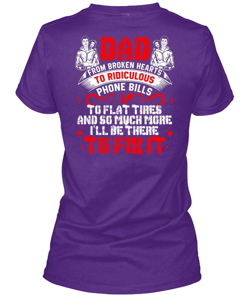 Dad From Broken Heart T Shirt, Being A Papa T Shirt