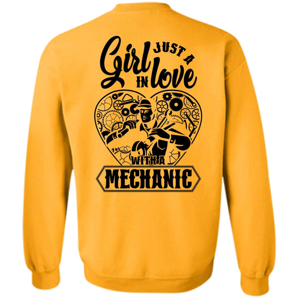 I Love Mechanic T Shirt, Just A Girl In Love With A Mechanic Sweatshirt