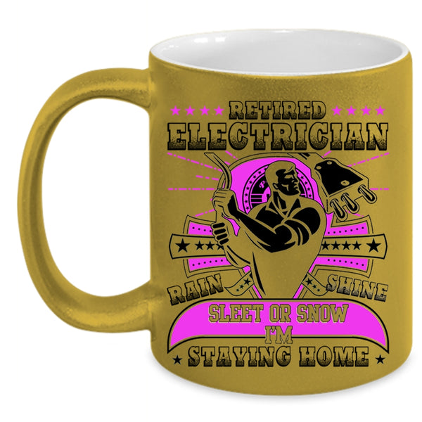 Awesome Retirement Coffee Mug, Retired Electrician Accent Mug