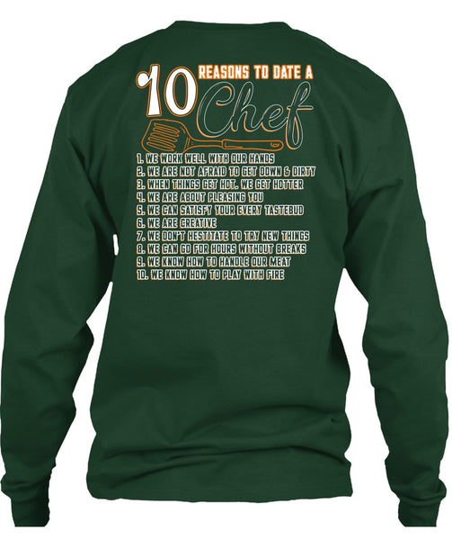 10 Reasons To Date A 10 Chef T Shirt, Play With Fire T Shirt