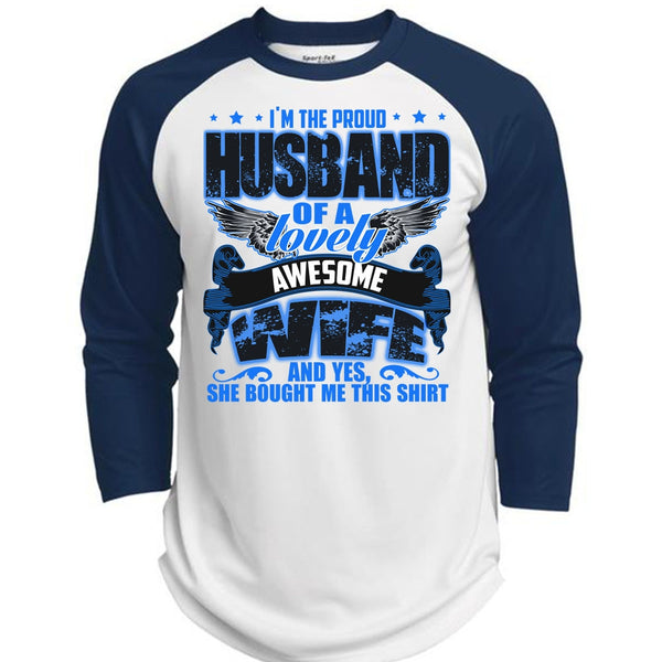 I'm The Proud Husband T Shirt, I Love Husband T Shirt, Awesome T-Shirts  (Polyester Game Baseball Jersey)
