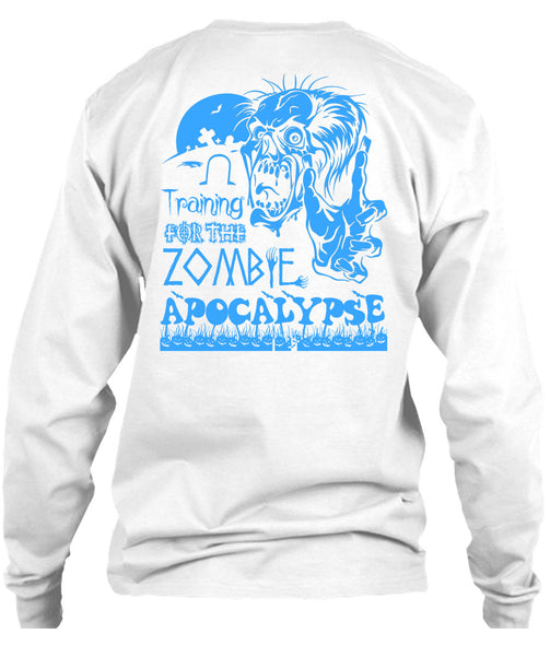 Training For The Zombie Apocalypse T Shirt, Wait For Halloween T Shirt