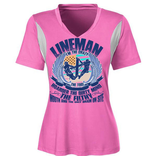 Lineman I'm The Crazy The Tools T Shirt, I Love Lineman T Shirt, Awesome T-Shirts