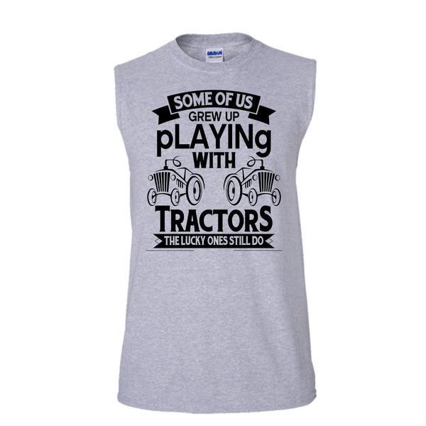 I'm A Farmer T Shirt, Tractors Driving T Shirt, Awesome t-shirts (Men's Cotton Sleeveless)