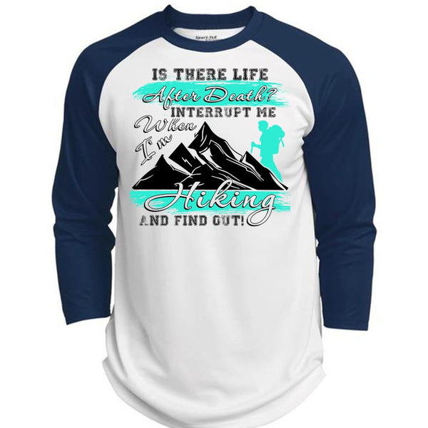 I'm Hiking T Shirt, I Love Hiking T Shirt, Awesome T-Shirts  (Polyester Game Baseball Jersey)