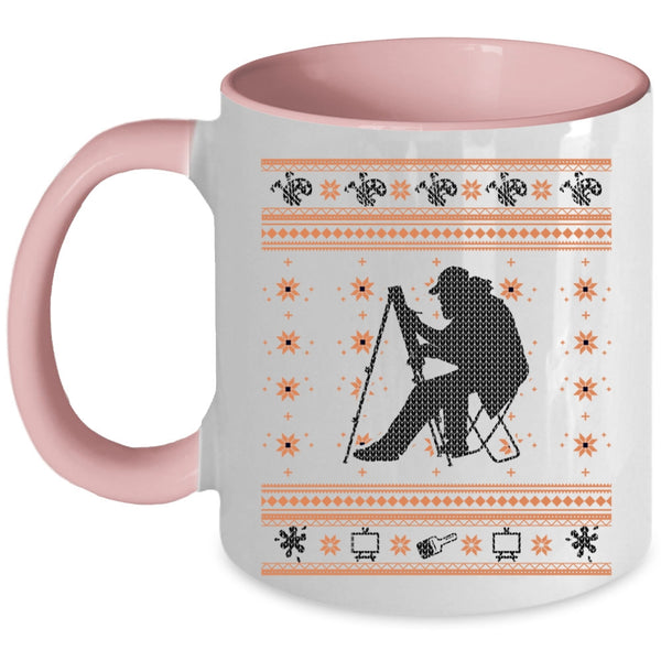 Cool Ugly Christmas Coffee Mug, Painter Accent Mug