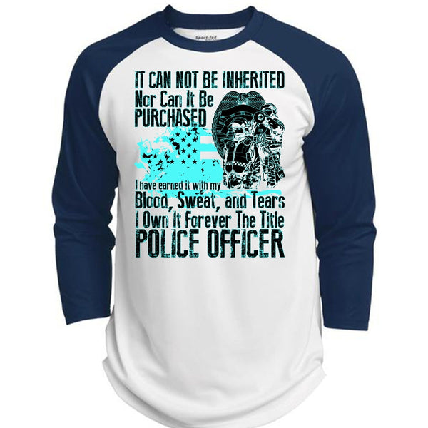 It Forever The Title Police Officer T Shirt, I Love Police T Shirt, Awesome T-Shirts  (Polyester Game Baseball Jersey)