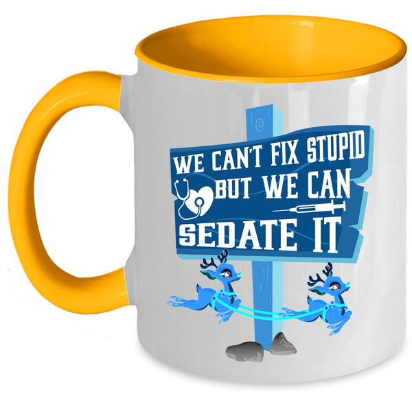 We Can Sedate It Coffee Mug, Cute Nurses Accent Mug