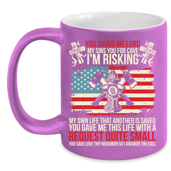 Cool Firefighter Coffee Mug, Best Gift For Firemans Coffee Cup