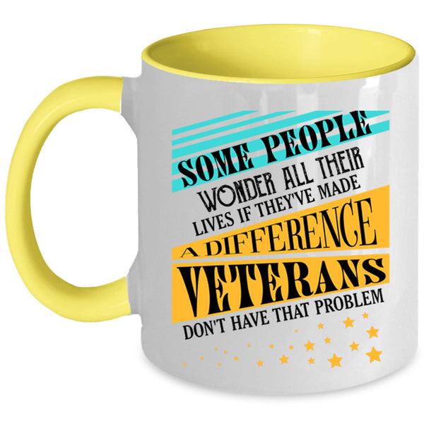 American Flag Coffee Mug, Awesome Veterans Accent Mug