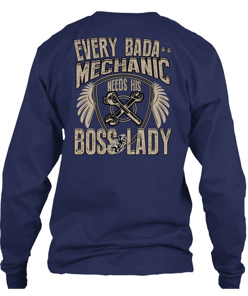 Mechanic Needs His Boss Lady T Shirt, Being A Mechanic T Shirt
