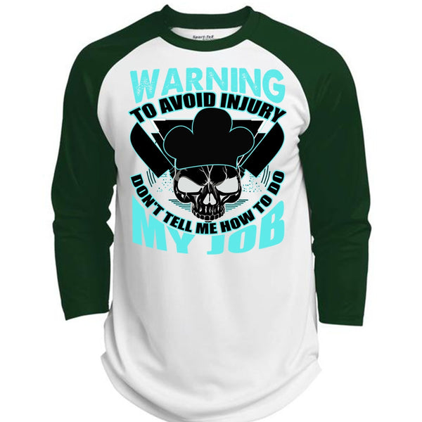 Warning To Avoid Injury T Shirt, I Love Cooking T Shirt, Awesome T-Shirts  (Polyester Game Baseball Jersey)
