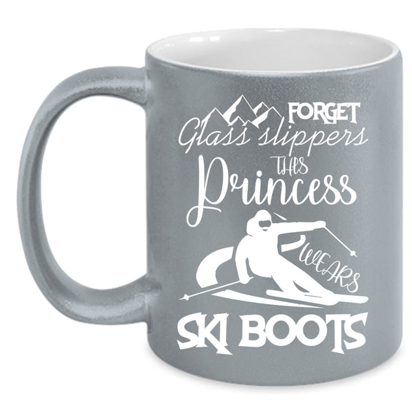 This Princess Wears Ski Boots Coffee Mug, Outdoor Coffee Cup
