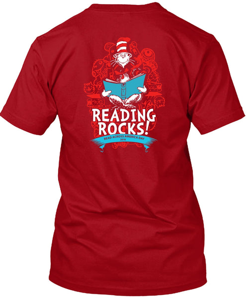 Dr. Seuss T Shirt, Reading Rocks T Shirt, The Cat in the Hat T Shirt, I Love Reading T Shirt
