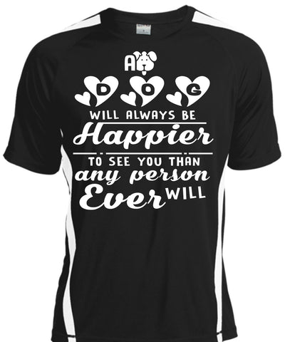 A black t-shirt with the shopify logo