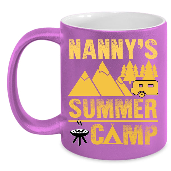 Nanny's Summer Camp Coffee Mug, Cool Gift For Camping Mom Coffee Cup