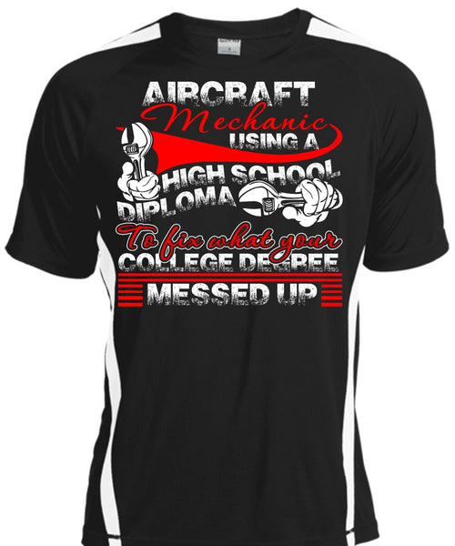 A black t-shirt with the shopify logo