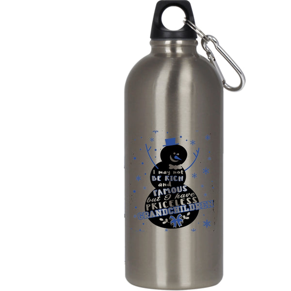 I Have Priceless Grandchildren 20 oz Stainless Steel Bottle,Christmas Gift For Grandparent Outdoor Sports Water Bottle