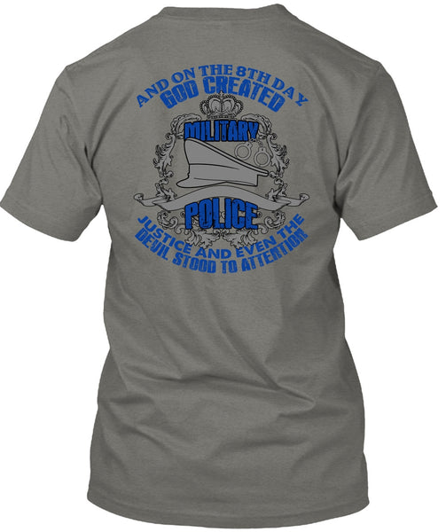 God Created Military Police T Shirt, Being A Police T Shirt