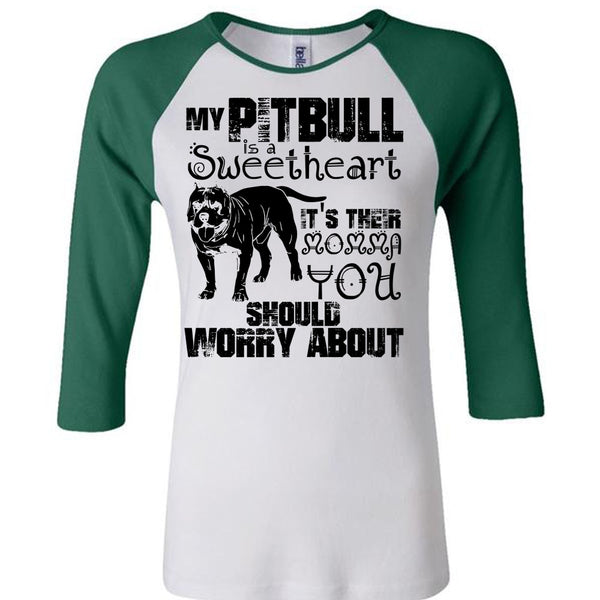 My Pit Bull Is Sweetheart T Shirt, I Love Pit Bull T Shirt, Awesome T-Shirts