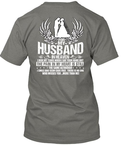 For My Husband In Heaven T Shirt, My Heart T Shirt