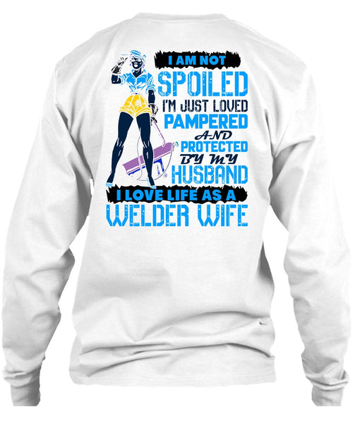 I Love Life As A Welder Wife T Shirt, I Love Welder T Shirt