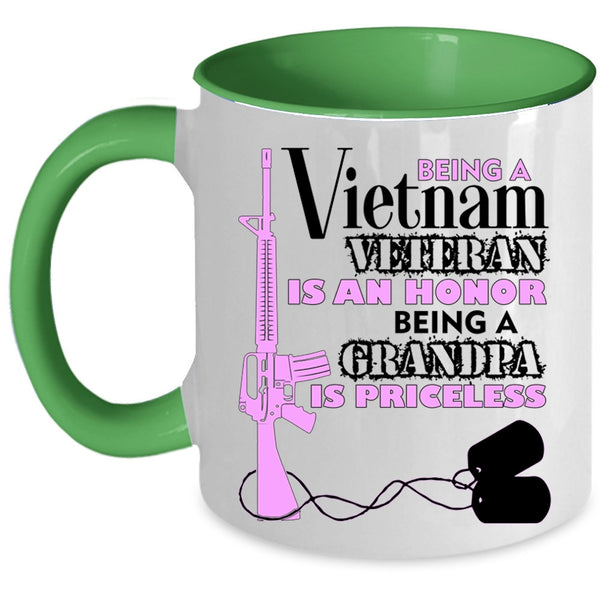 Being A Grandpa Coffee Mug, Being A Vietnam Veteran Accent Mug
