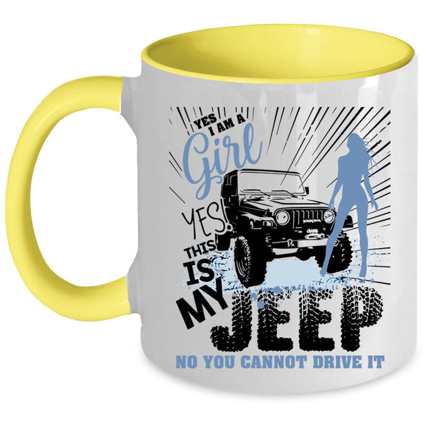 This Is My Jeep Coffee Mug, I Am A Girl Accent Mug