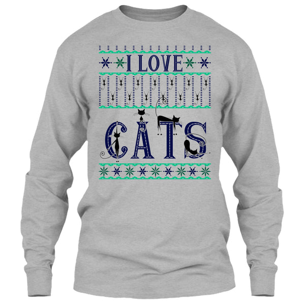 I Love Cats T Shirt, Catmas T Shirt