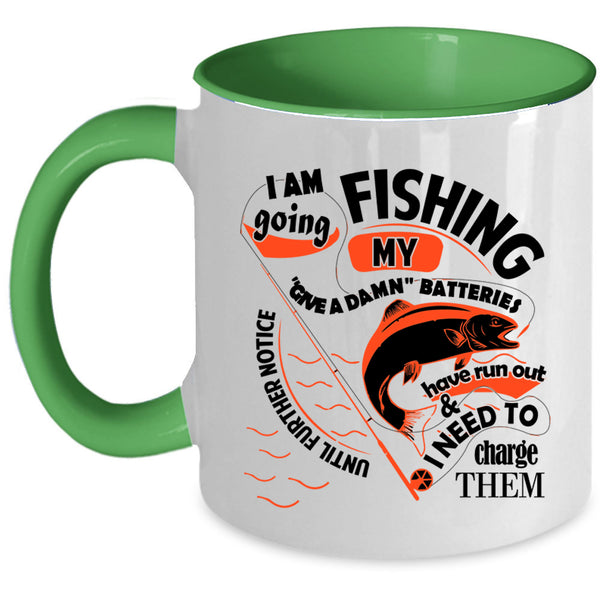 Awesome Fishing Coffee Mug, I Am Going Fishing Accent Mug
