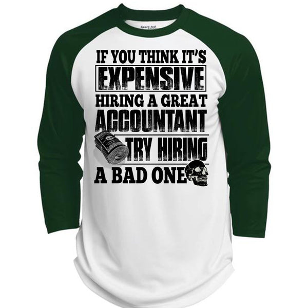 Hiring A Great Accountant T Shirt, I Love Accountant T Shirt, Awesome T-Shirts  (Polyester Game Baseball Jersey)