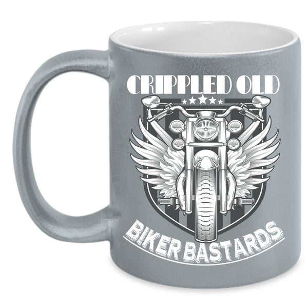 Crippled Old Coffee Mug, Biker Bastards Coffee Cup