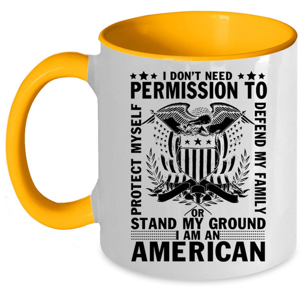 American Flag Coffee Mug, I Am An American Accent Mug
