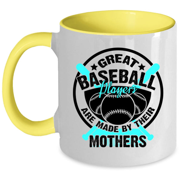Cool Baseball Mom Coffee Mug, Great Baseball Players Accent Mug